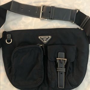 Prada belt bag navy